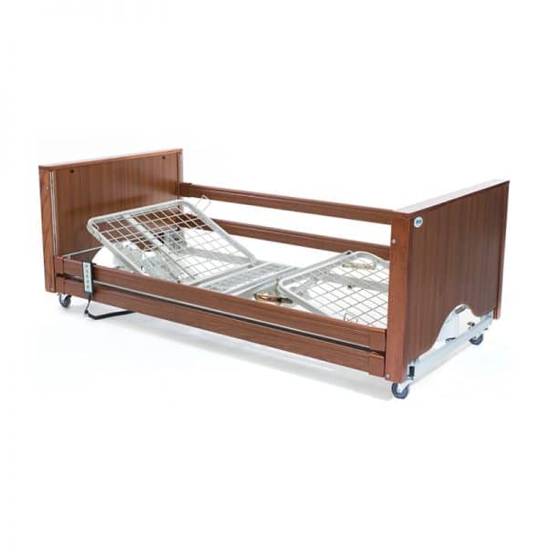 Solace Electric Low Profiling Bed - Oak - Felgains