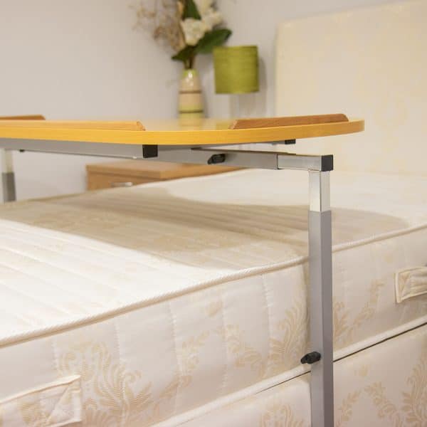 Adjustable Curved Over Bed Table 