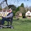 Mirage Folding Mobility Scooter on Grass