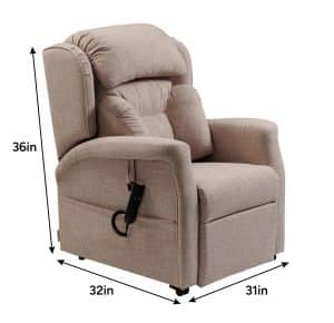 Liberty Riser Recliner Chair_Dimensions